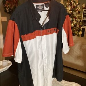 Harley-Davidson Men's Tri-Color Button Down Shirt